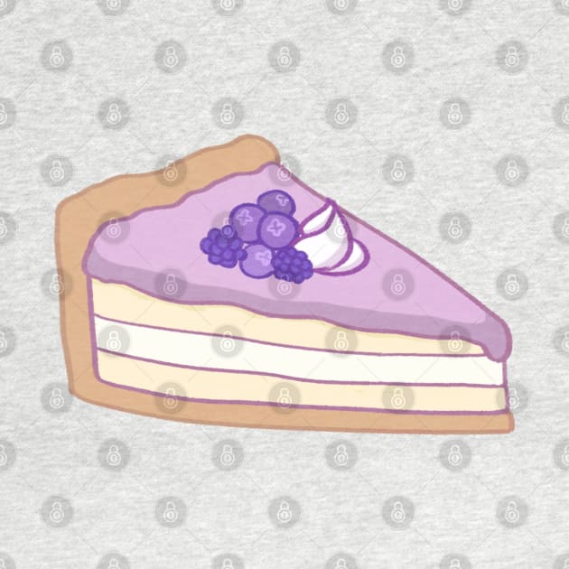 Blueberry cheese cake cartoon by ballooonfish